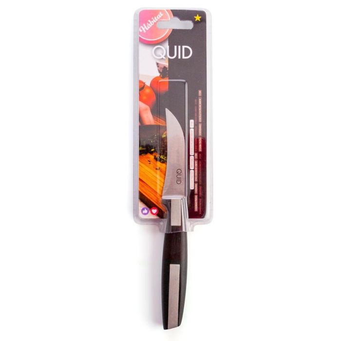 Quid Cuchillo Pelador Habitat 7 cm Acero Inoxidable Negro con Mango Baquelita Soft Touch y Apto Lavavajillas - Pack 12 Unidades 4 Quid Cuchillo Pelador Habitat 7 cm Acero Inoxidable Negro con Mango Baquelita Soft Touch y Apto Lavavajillas - Pack 12 Unidades 4