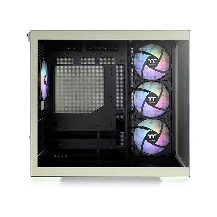 Thermaltake View 380 TG ARGB Matcha Green Midi Tower PC con Iluminación ARGB y Panel de Vidrio Templado