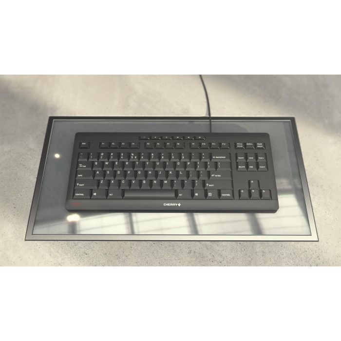 CHERRY TAS STREAM KEYBOARD TKL Corded EU-Layout grau 3