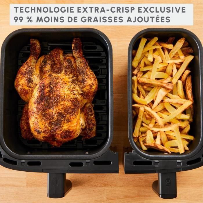 MOULINEX Freidora sin Aceite + Grill 8,3L, 2 cajones, 8 programas, Ahorro energético, Air Fryer, Dual Easy Fry&Grill EZ905B20 3 MOULINEX Freidora sin Aceite + Grill 8,3L, 2 cajones, 8 programas, Ahorro energético, Air Fryer, Dual Easy Fry&Grill EZ905B20 3