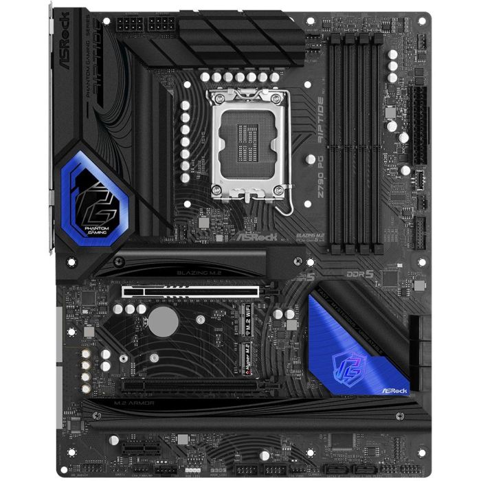 ASRock Z790 PG Riptide Intel Z790 LGA 1700 ATX, Compatible con Intel Core i5/i7/i9, DDR5-SDRAM, 128GB Max, M.2, SATA III, Killer E3100G 2 ASRock Z790 PG Riptide Intel Z790 LGA 1700 ATX, Compatible con Intel Core i5/i7/i9, DDR5-SDRAM, 128GB Max, M.2, SATA III, Killer E3100G 2