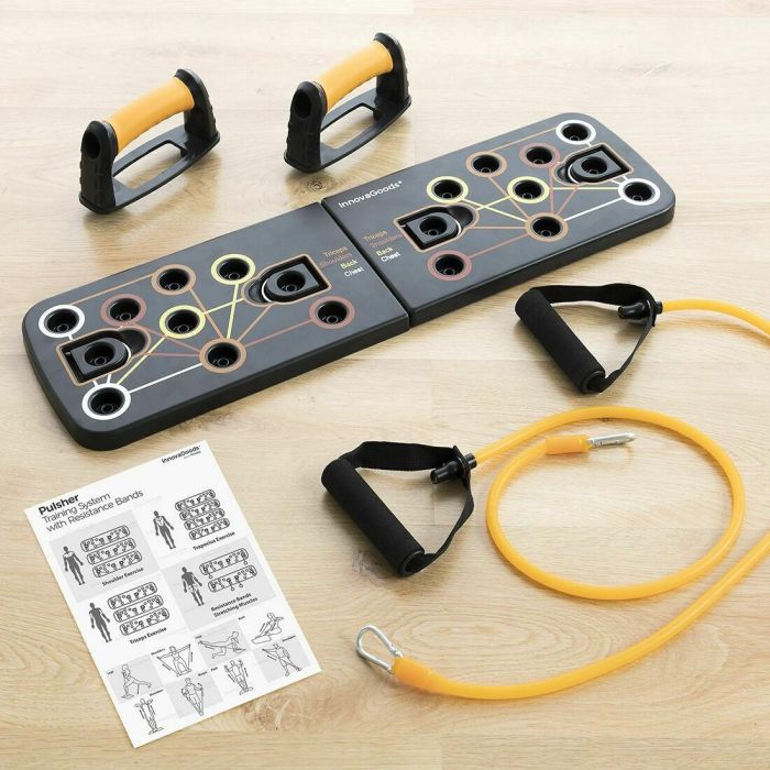 Pack Tabla de Flexiones Push-Up y Set de Bandas de Resistencia con Accesorios y Guía de Ejercicios InnovaGoods 11