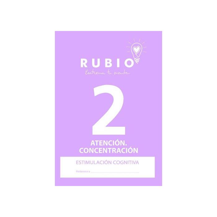 Cuaderno Rubio A4 Estimulacion Cognitiva Atencion Nº 2 5 unidades