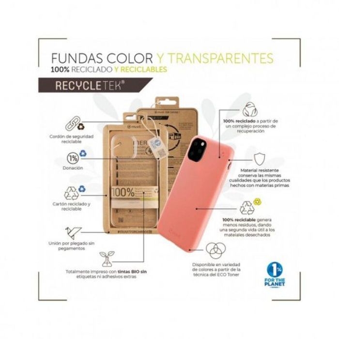 Muvit Funda Recycletek para Apple iPhone 14 Fabricada con Material Reciclado 1 Muvit Funda Recycletek para Apple iPhone 14 Fabricada con Material Reciclado 1