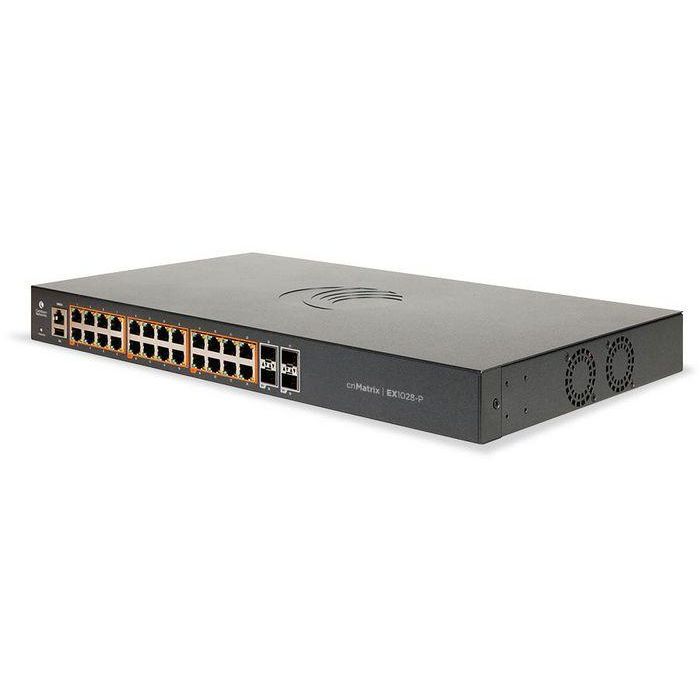 Cambium Networks EX1028-P Intelligent Ethernet PoE+ Switch, 24 Puertos 1Gbps + 4 SFP, Gestionable L2, EMEA