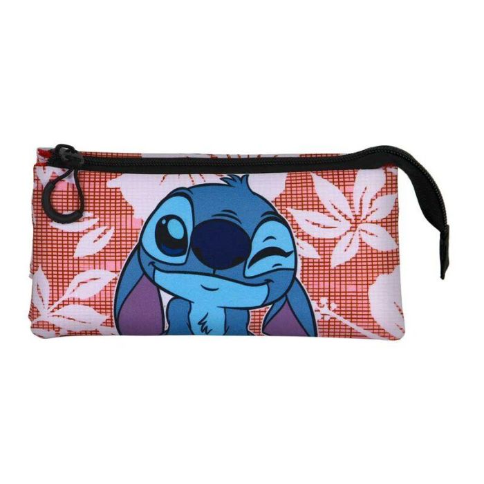 Disney Lilo y Stitch Portatodo Triple FAN 2.0 Maui Rosa - 3 compartimentos, cremallera, 11x23x7 cm 2 Disney Lilo y Stitch Portatodo Triple FAN 2.0 Maui Rosa - 3 compartimentos, cremallera, 11x23x7 cm 2
