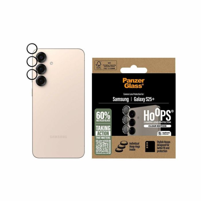 Funda para Móvil PanzerGlass Hoops Lens Protector Galaxy S25 Plus Transparente 4