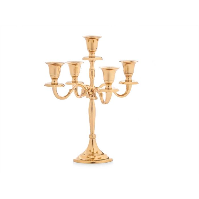 Candelabro 5 Velas Dorado 28,5Cm Giftdecor (4 Unidades) 1 Candelabro 5 Velas Dorado 28,5Cm Giftdecor (4 Unidades) 1