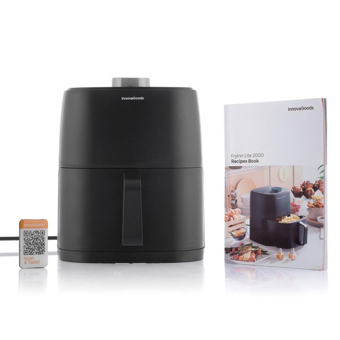 Freidora de Aire Innovagoods Fryinn Lite 2000, Negra - Inde 19 Freidora de Aire Innovagoods Fryinn Lite 2000, Negra - Inde 19