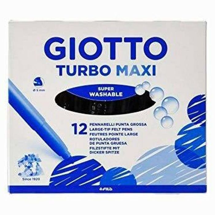 Set de Rotuladores Giotto Turbo Maxi Amarillo (5 Unidades) 1 Set de Rotuladores Giotto Turbo Maxi Amarillo (5 Unidades) 1
