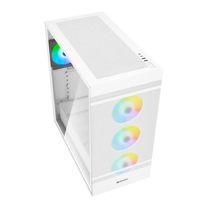 SHARKOON Midi C50 RGB White ATX Full Tower PC Blanco Vidrio Templado Iluminación RGB SHARKOON Midi C50 RGB White ATX Full Tower PC Blanco Vidrio Templado Iluminación RGB