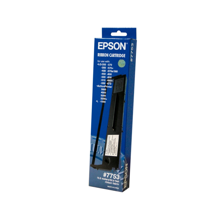 Epson LQ-300/300C/300+II/ 350/500/550/570/570+/580/800/850/870 Nylon Negro (7753) 1 Epson LQ-300/300C/300+II/ 350/500/550/570/570+/580/800/850/870 Nylon Negro (7753) 1