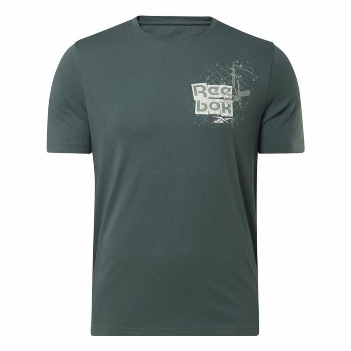 Camiseta de Manga Corta Hombre Reebok Graphic Series Verde 0 Camiseta de Manga Corta Hombre Reebok Graphic Series Verde 0