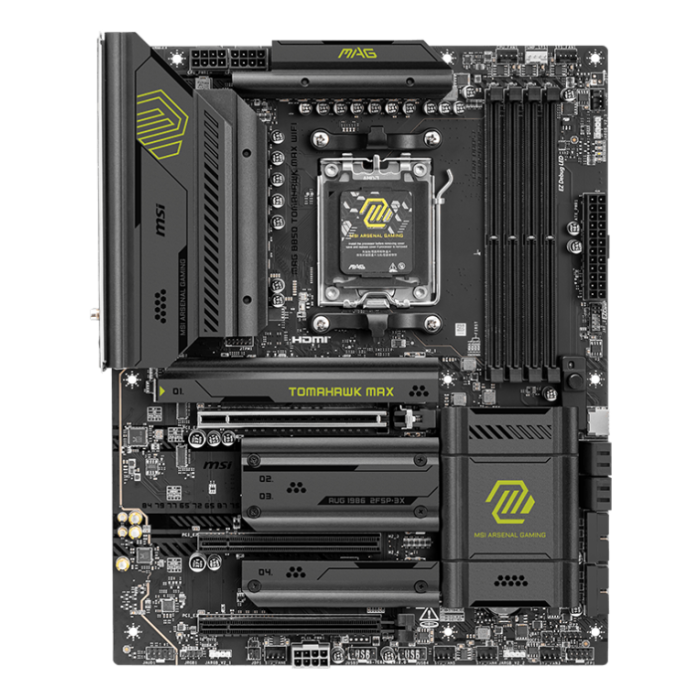 MSI MAG B850 TOMAHAWK MAX WiFi Placa Base AMD B850 Zócalo AM5 ATX DDR5 WiFi 7 5GbE 1