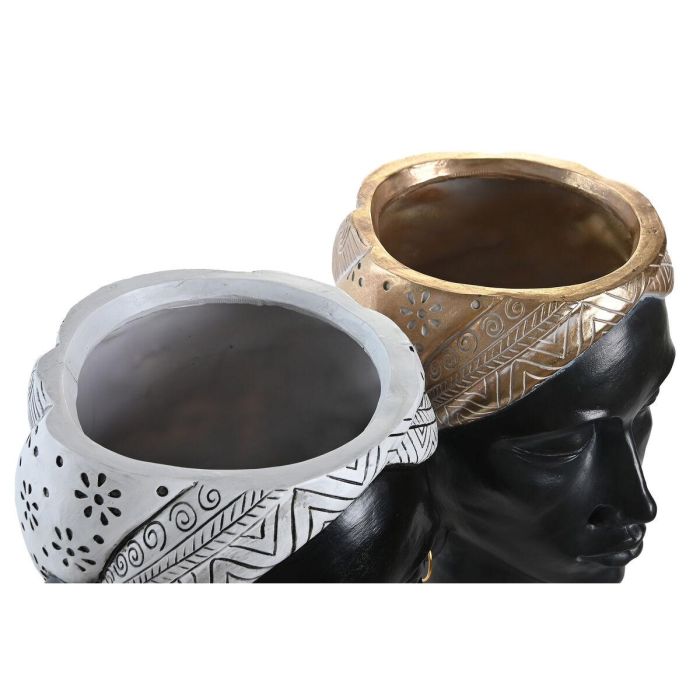 Figura Colonial DKD Home Decor Dorado Plateado 11 x 39.5 x 19.5 cm (2 Unidades) 1 Figura Colonial DKD Home Decor Dorado Plateado 11 x 39.5 x 19.5 cm (2 Unidades) 1