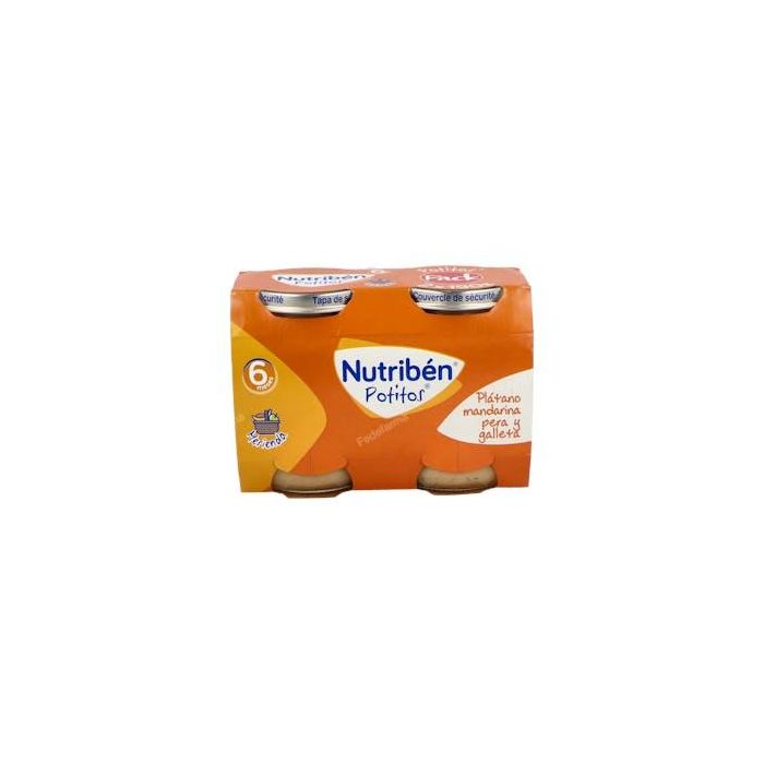 Nutriben Potito Plata-Manda-Naran-Galleta 2X190Gr