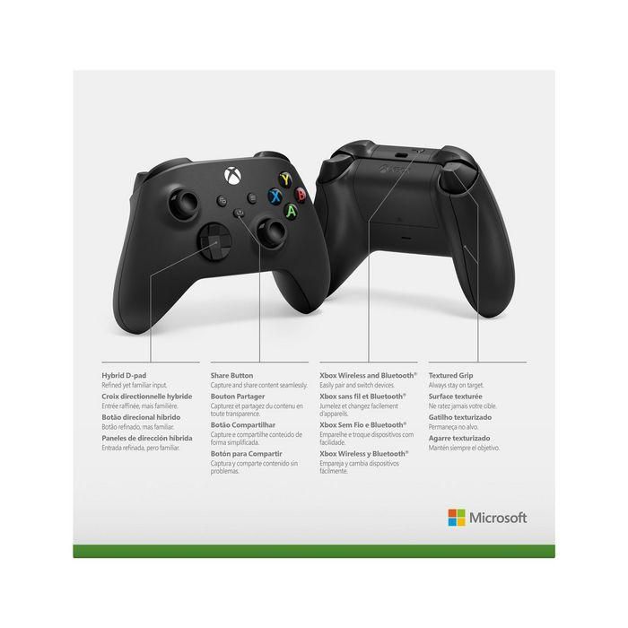 Microsoft Xbox Wireless Controller Carbon Black con Agarre Texturizado, Botón Compartir, para Xbox Series X|S, Xbox One, PC, Android, iOS 4