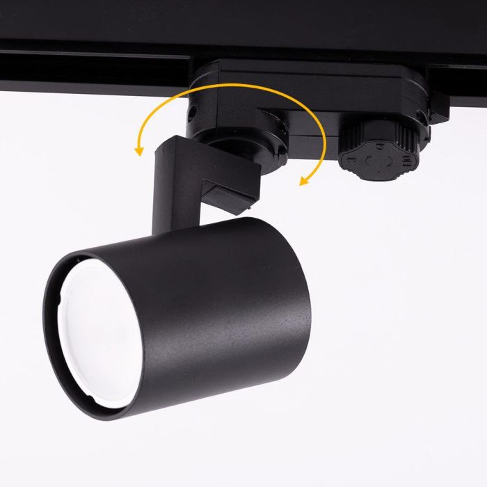 Foco Carril Trifásico "Lumiastra" 1xGU10 Negro 3