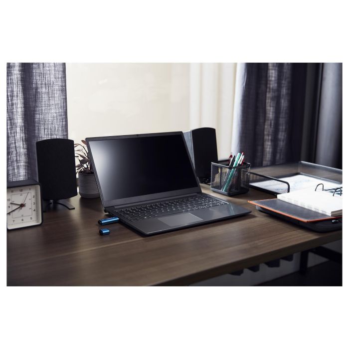 Kingston IronKey Vault Privacy 50C - Llavero USB-C 256GB, Cifrado Hardware AES-256, FIPS 197, Resistente Agua IPX8, 230 MB/s - Negro/Azul 5