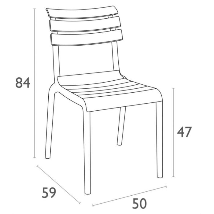 DKD Home Decor Mesa Comedor Terraza Y Jardin Terracota 70 x 75 x 140 cm Set de 4