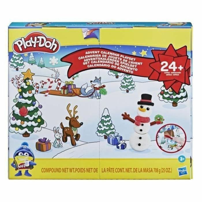 Play-Doh HAS5010993857906 Calendario de Adviento con 24 Sorpresas, 24 botes de masa y tapete de actividades para niños a partir de 3 años 1 Play-Doh HAS5010993857906 Calendario de Adviento con 24 Sorpresas, 24 botes de masa y tapete de actividades para niños a partir de 3 años 1