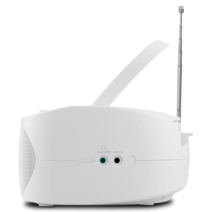 Radio CD K7 - MEDION - FM - 2x3W RMS - Blanco 5 Radio CD K7 - MEDION - FM - 2x3W RMS - Blanco 5