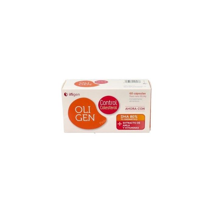 Oligen Control Colesterol con DHA, EPA, Vitaminas B1, B6, B9 y B12 - 60 Cápsulas