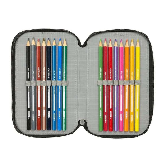 Safta Plumier Triple Hot Wheels 37 Piezas 12,5x19,5x5,5 Cm 3