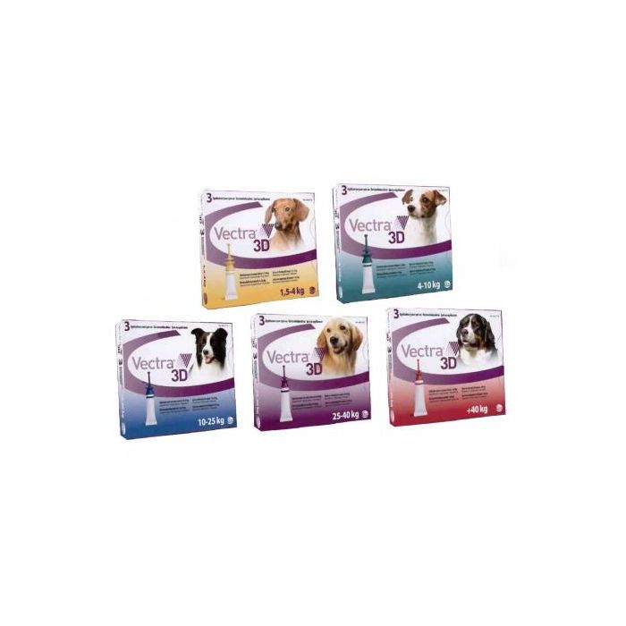 Vectra 3D Spot-On Perros 4-10 kg 3 Pipetas