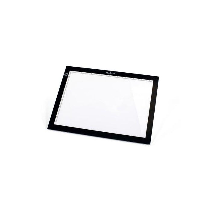 Miniland Mesa de Luz LED para Aprendizaje con Estímulo Visual DIN A4 - 360x270x5 mm para Niños
