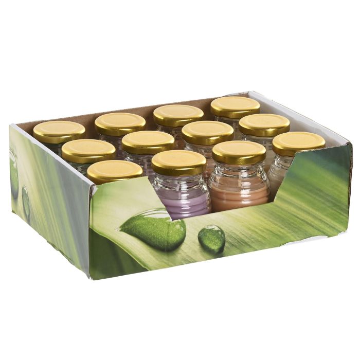 Vela Urban DKD Home Decor Crema Rojo 5 x 8 x 5 cm (12 Unidades) 3