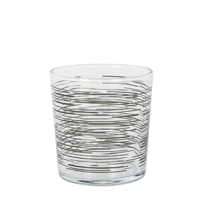 LAV Set de 4 Vasos Pinta Ischia, 340 cc (345 ml) c/u, Cristalería de 9x9x12 cm (6 Cajas)