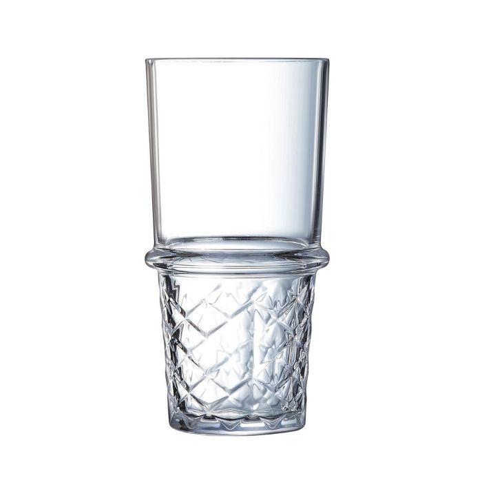 Arcoroc 6 Vasos Altos New York Vidrio Templado 40 cL Extra Resistente, Apto Lavavajillas y Microondas, Fabricado en Francia