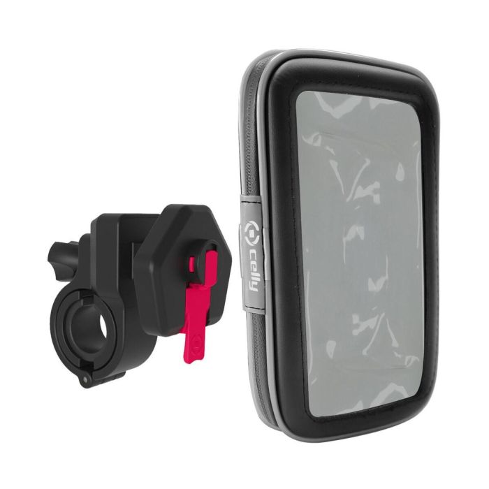 Soporte de Móvil para Bicicletas Celly SNAPFLEXBK Negro Plástico Soporte de Móvil para Bicicletas Celly SNAPFLEXBK Negro Plástico