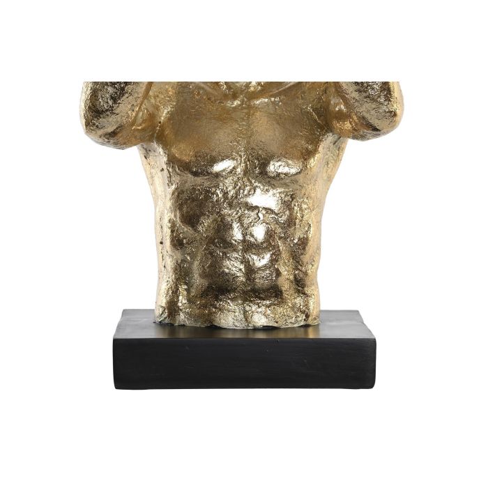 DKD Home Decor Figura Moderno Resina Dorado Negro 16 x 31.5 x 17 cm 1