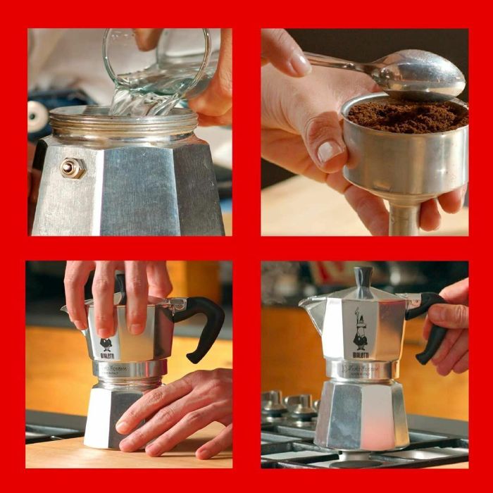 Cafetera Italiana Bialetti 0001165/X4 Plateado Metal Acero Inoxidable Aluminio 1 L 15