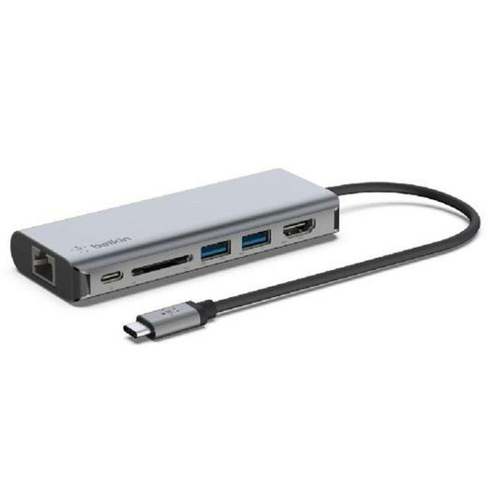 Hub USB Belkin AVC008BTSGY Plateado 33 Hub USB Belkin AVC008BTSGY Plateado 33