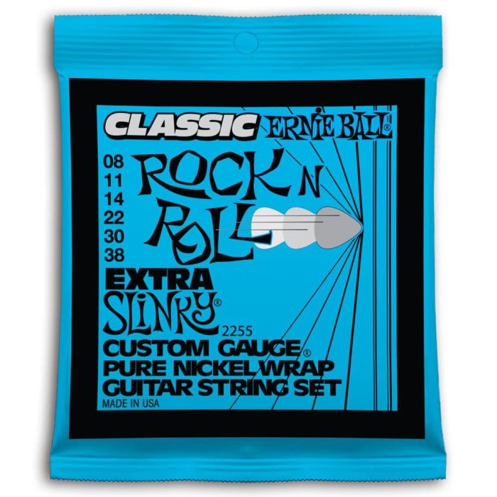 Ernie Ball Cuerdas Guitarra Eléctrica Slinky P.Nickel Extra 8-38