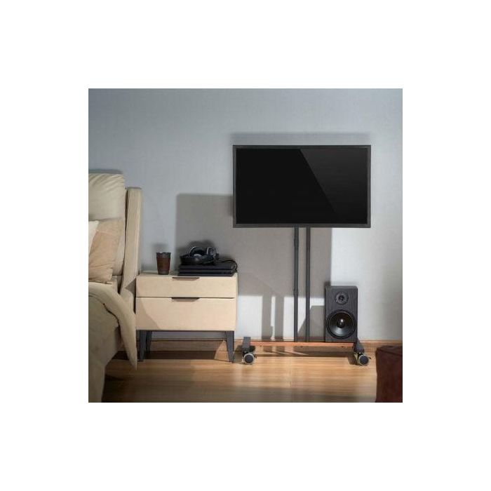 Aisens FT55TE-213 Soporte de Suelo Móvil Inclinable para TV/Monitor 32-55 pulgadas, 35kg, VESA 400x400mm, Negro 3