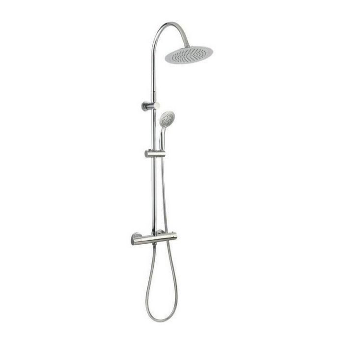 Edouard Rousseau Suhali 2 Columna de Ducha Termostática Cromada con Rociador Ø 240mm y Ducha Mano 5 Chorros 0 Edouard Rousseau Suhali 2 Columna de Ducha Termostática Cromada con Rociador Ø 240mm y Ducha Mano 5 Chorros 0