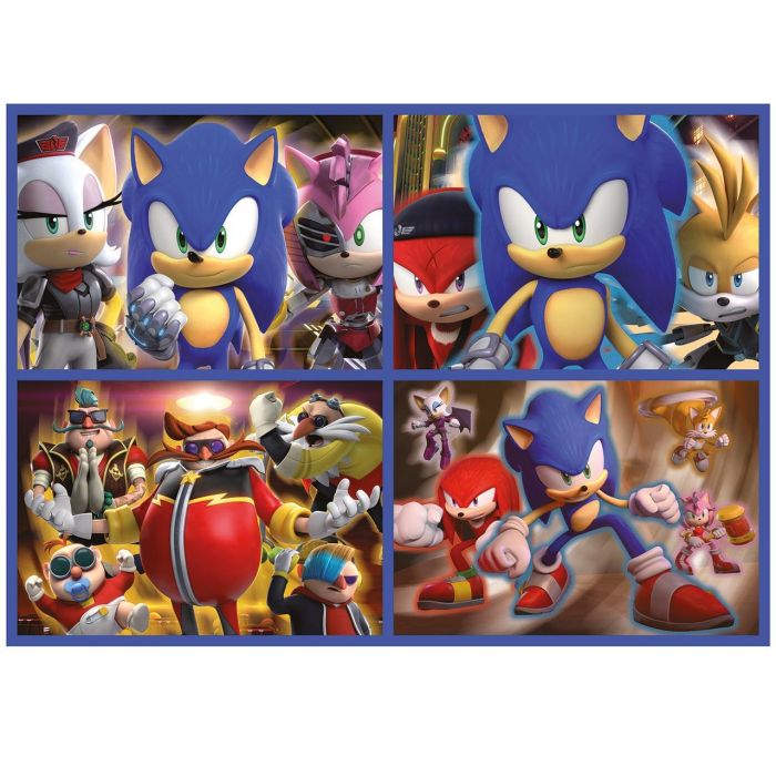 Educa Puzzle Multi 4 50-80-100-150 Sonic Neon 19631 Educa Brilla en la Oscuridad 2