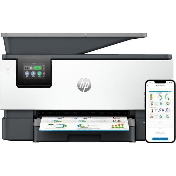 HP 9120b Impresora Multifunción Profesional Color Inyección Tinta A4 WiFi Dúplex ADF 20ppm 4800x1200 DPI