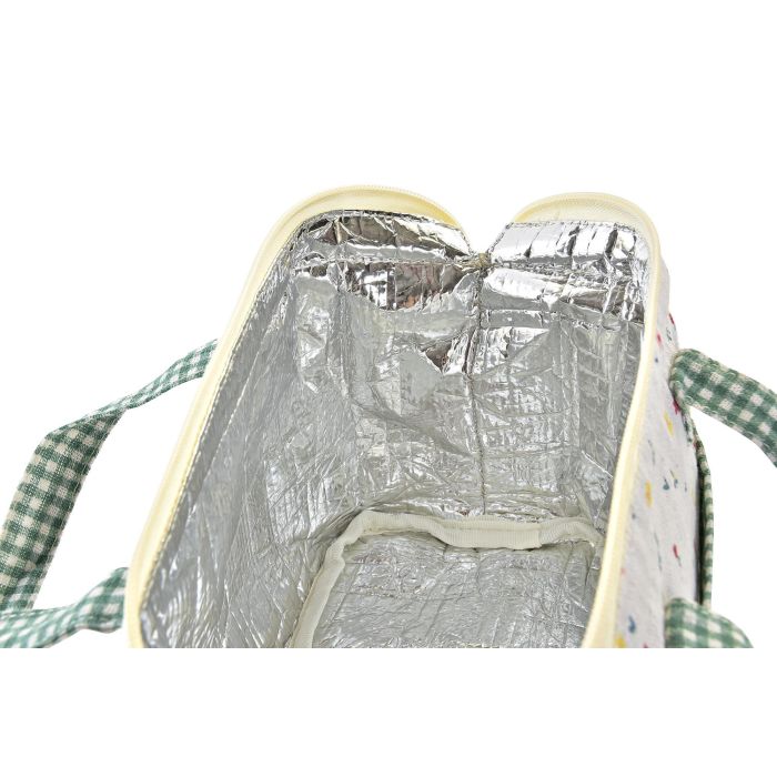 Bolsa Termica Shabby DKD Home Decor Amarillo Verde 11 x 16 x 34 cm (6 Unidades) 2