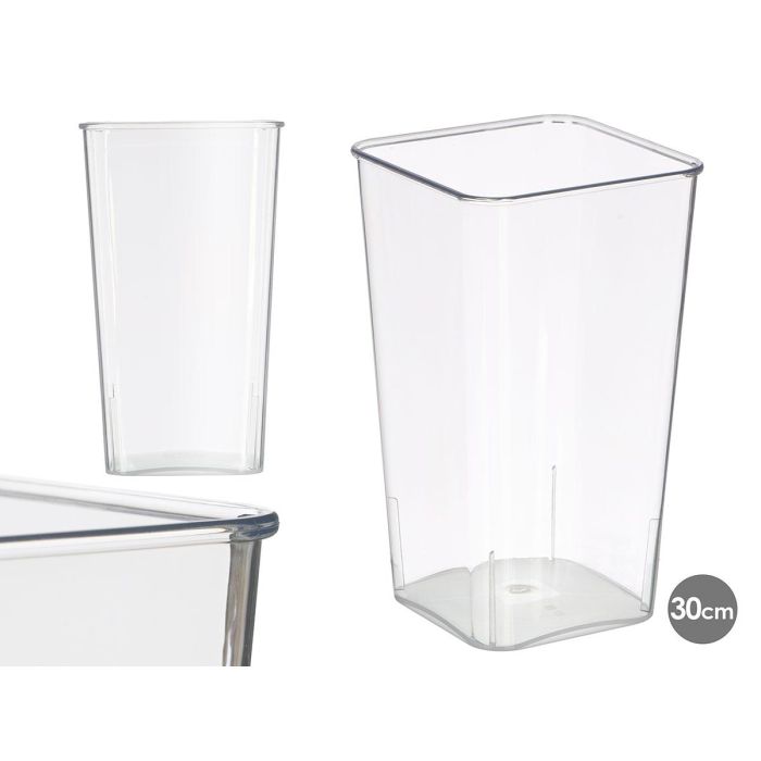 Giftdecor Jarrón Cuadrado Acrílico Transparente - Medidas: 30.7 cm Alto, 16.2 cm Ancho, 16.2 cm Largo, Base 12 cm (18 Unidades) Giftdecor Jarrón Cuadrado Acrílico Transparente - Medidas: 30.7 cm Alto, 16.2 cm Ancho, 16.2 cm Largo, Base 12 cm (18 Unidades)
