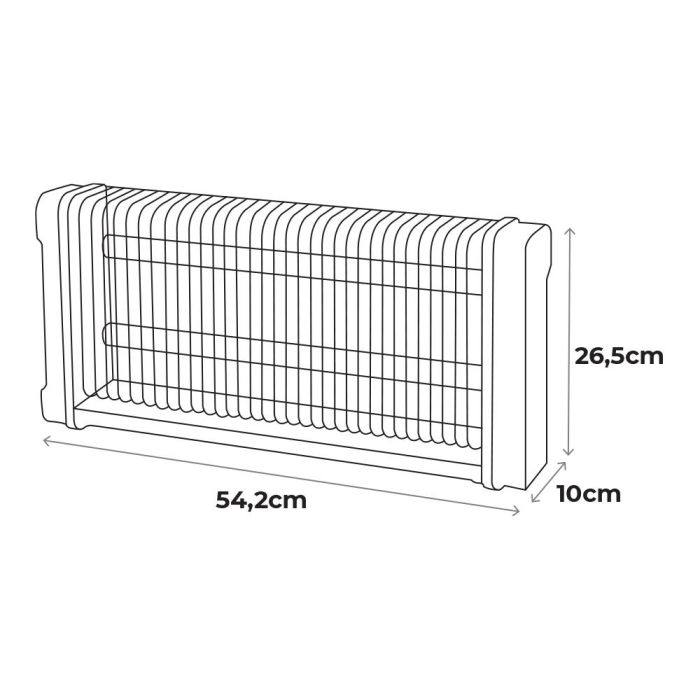 Mata insectos profesional electronico 2x15w 100m² 54,2x10x26,5cm 340° color negro edm 1