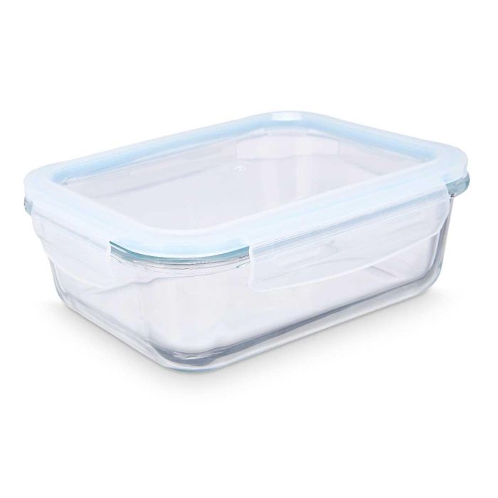 Fiambrera de Vidrio Borosilicato Hermética 1000ml Vivalto - 20.5x7x15.5 cm (12 Unidades) 1 Fiambrera de Vidrio Borosilicato Hermética 1000ml Vivalto - 20.5x7x15.5 cm (12 Unidades) 1