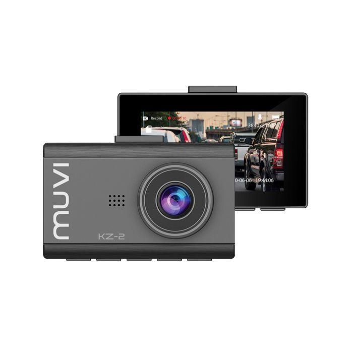 Veho Muvi KZ-2 Pro Dashcam 4K UHD con Detección de Movimiento, Sensor G, Grabación Automática y Protección de Archivos para Coche
