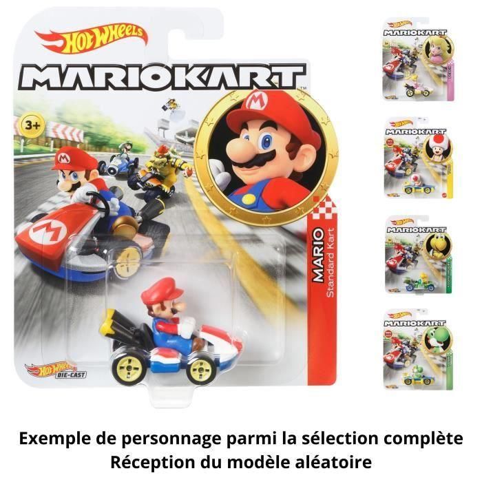 Hot Wheels - Surtido de vehículos Mario Kart - Coche pequeño - 3 años y más GBG25 - modelo aleatorio 3