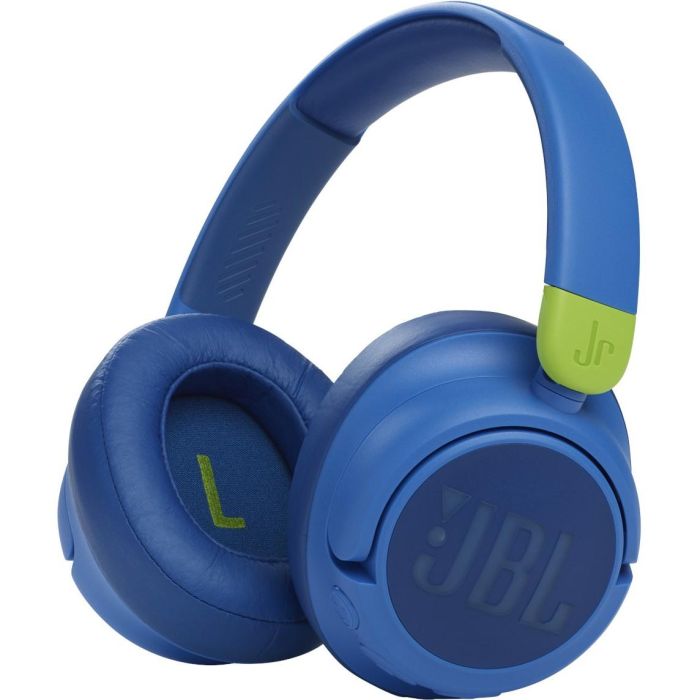 JBL JR460 NC Auriculares Over-Ear Inalámbricos con Cancelación de Ruido para Niños, Bluetooth 5.0, Azul