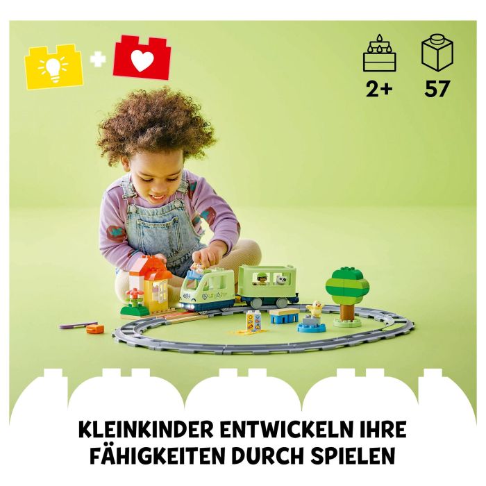 Lego Tren de aventuras interactivo 10427 - Juguetes de aprendizaje temprano para niños de 2 años